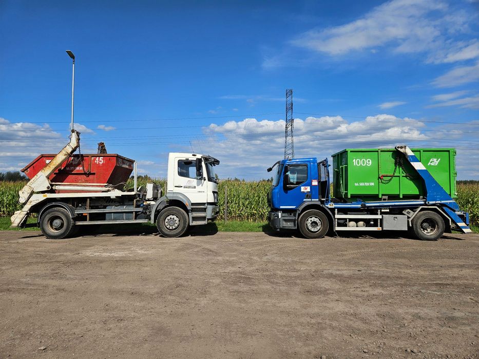 Wywóz gruzu odpadów budowlanych wynajem kontenera na śmieci