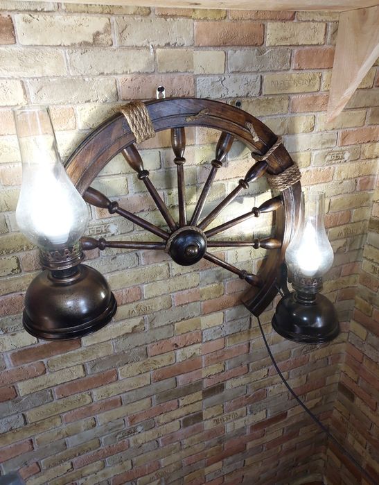 Бра люстра колесо керосинки ручна робота для альтанки, власного будинк