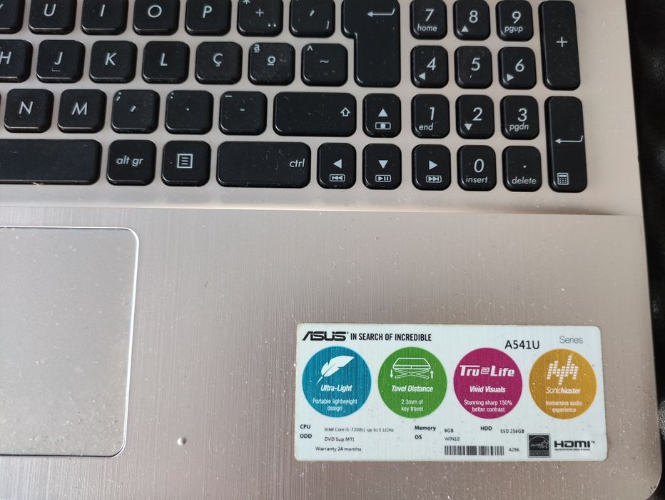 Lote de peças para portátil ASUS A541UJ