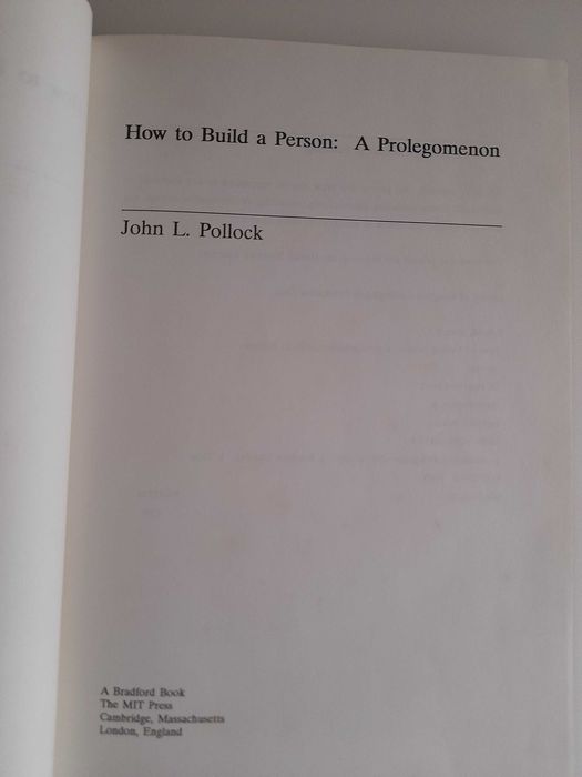 How to Build a Person: A Prolegomenon