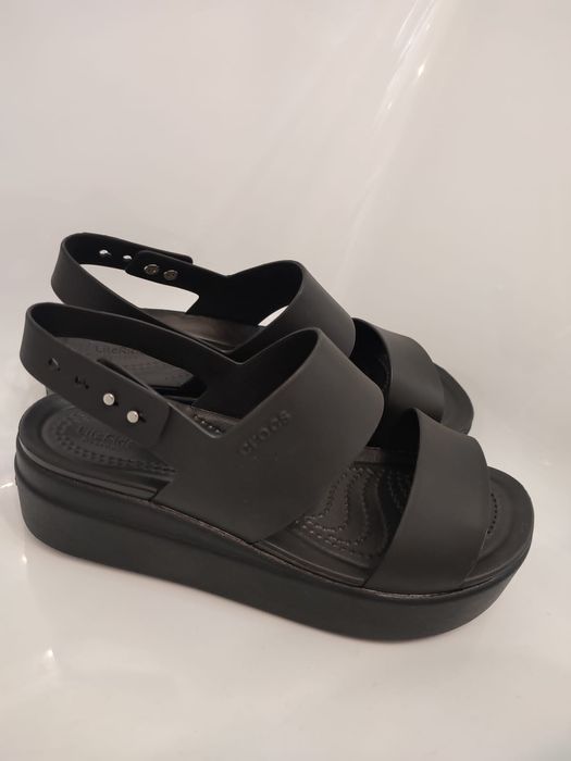 Czarne Sandały Crocs