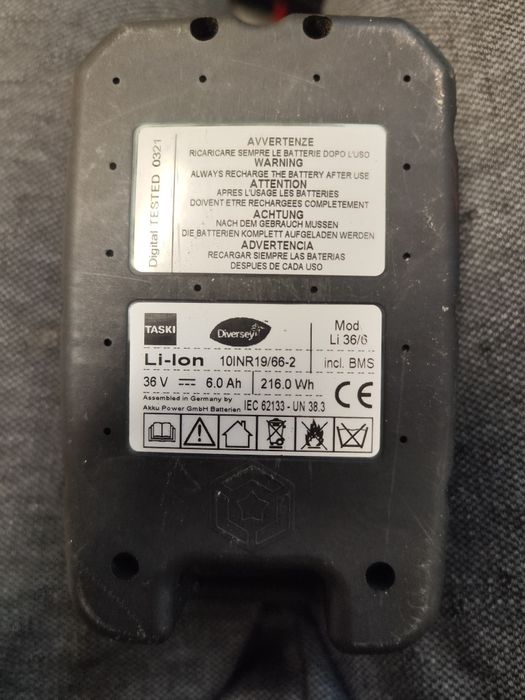 bateria Taski 36v 6 AH 216 WH