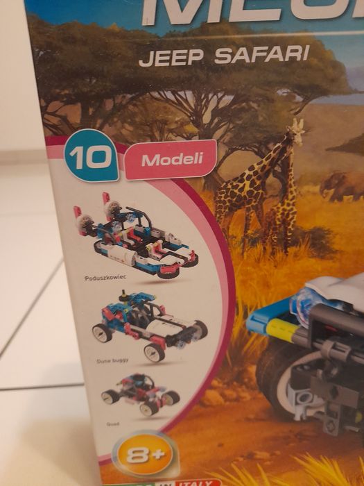 Klocki lego CLementoni Jeep Safari 50123 labolatorium mechaniki