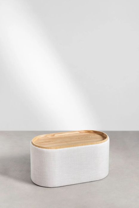Mesa de centro oval 75x40 cm