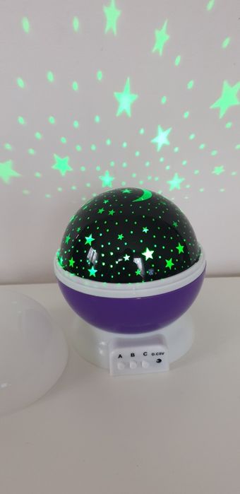 Lampka nocna projektor gwiazd plus deskorolka