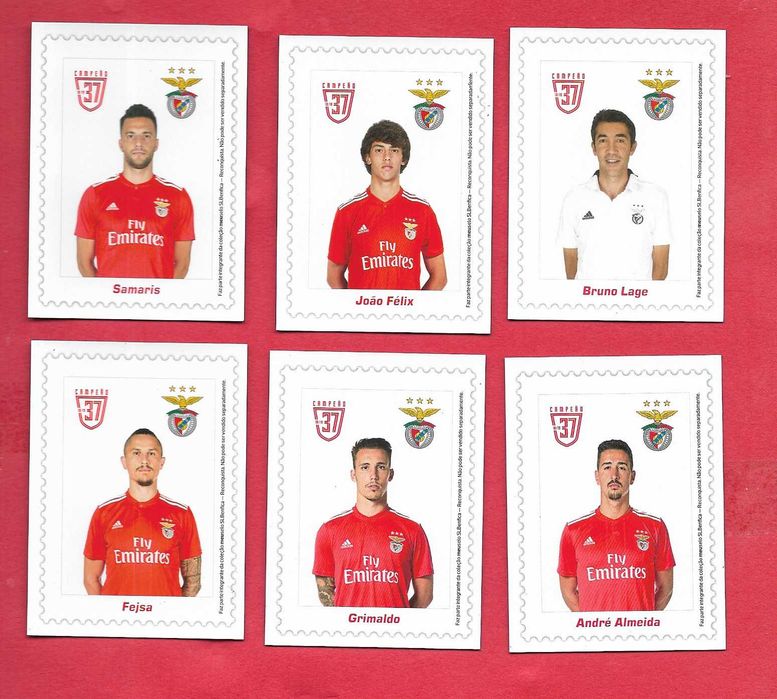 Desporto - Futebol - SLB BENFICA - Coleção 12 imanes para frigorífico