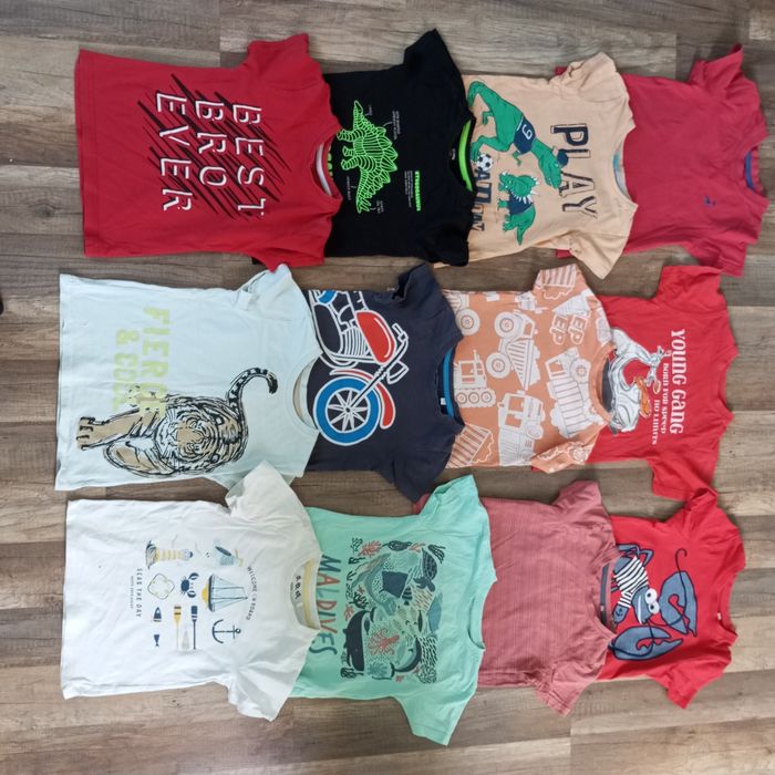 Koszulki t-shirty chłopięce kolory roz 104