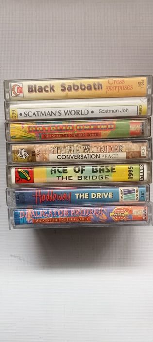 кассеты,касети -Black Sabbath,St.Wonder,Ace Of Base,Haddaway,N.Oreiro