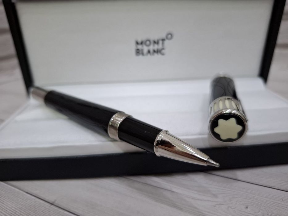 Кулькова металева ручка роллер Montblanc Марк Твен