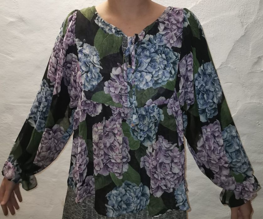 Blusas de senhora padrão flores e leopardo - ferrache