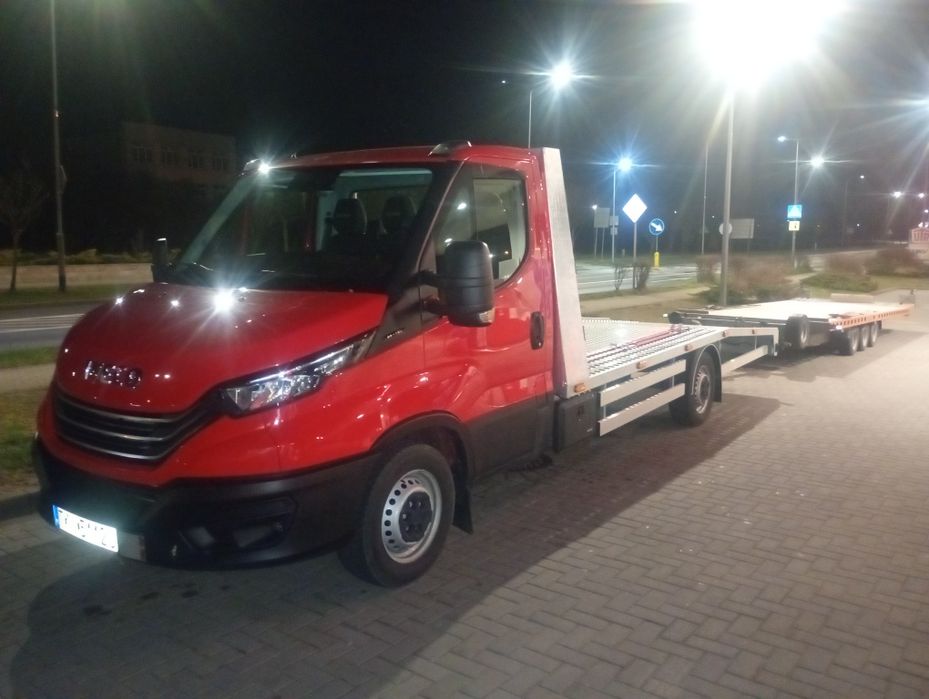 Wynajem autolaweta. Iveco 3500kg na haku