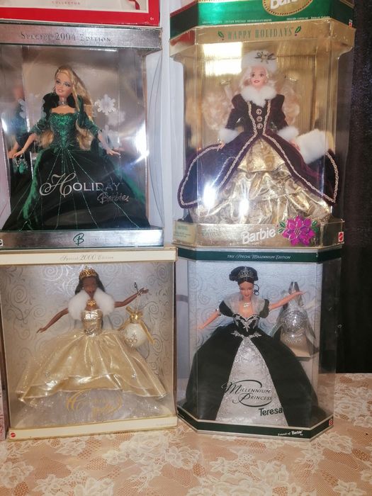 Колекційні вінтажні та сучасні ляльки барбі, різдвяні, Holiday barbie