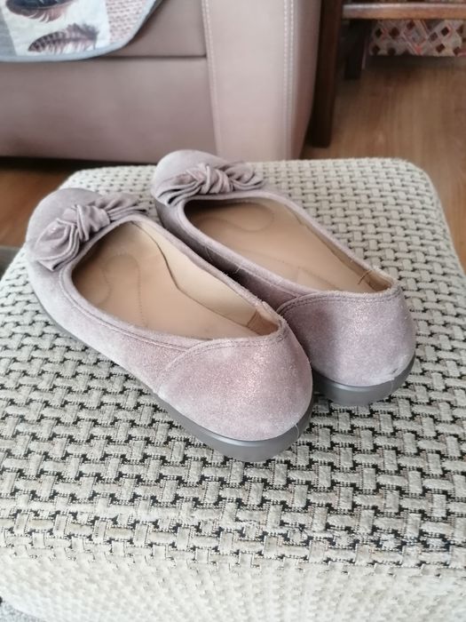 Baleriny damskie skóra naturalna rozmiar 42 wkladka 27 cm.