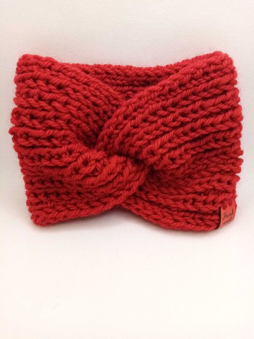 Opaska na głowę; turban; rękodzieło; 100% WEŁNA