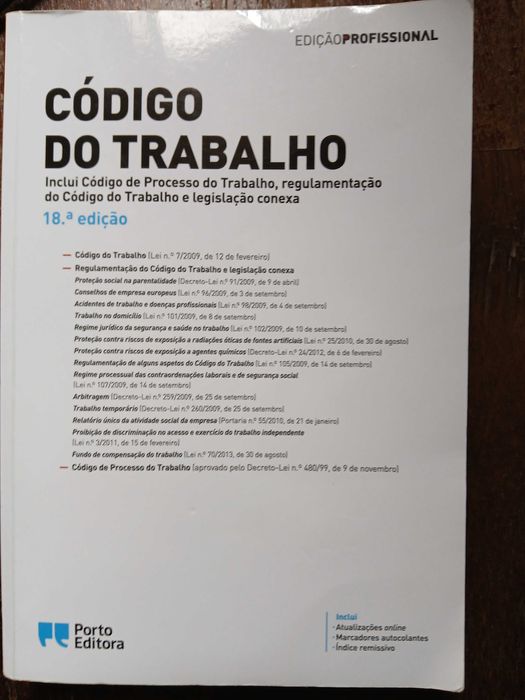Código do Trabalho 18ª edição