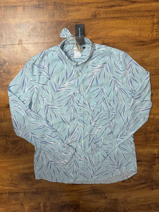 Koszula wiskozowa z długim rękawem hawajska z wiskozy Devred rozmiar L