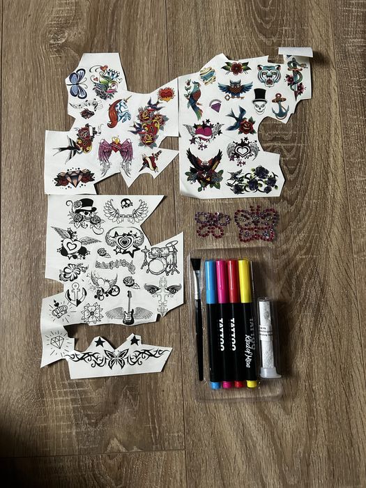 zestaw do robienia tatuaży zmywalnych