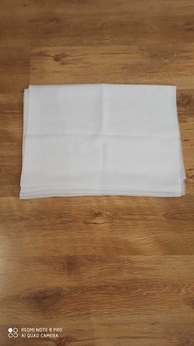 Firanka białą voal 53 cm 600 cm