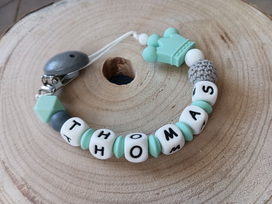 Prende Chupetas de silicone Personalizáveis