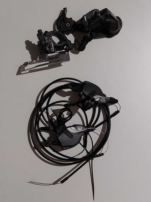 Sram X7 3x9 komplet przerzutek i manetek