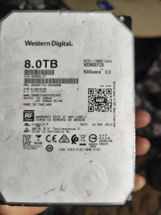 HDD Western Digital 3.5 8 тб (2019 рік)