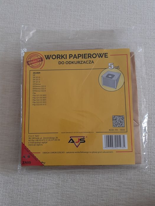 Worki papierowe do odkurzacza Zelmer