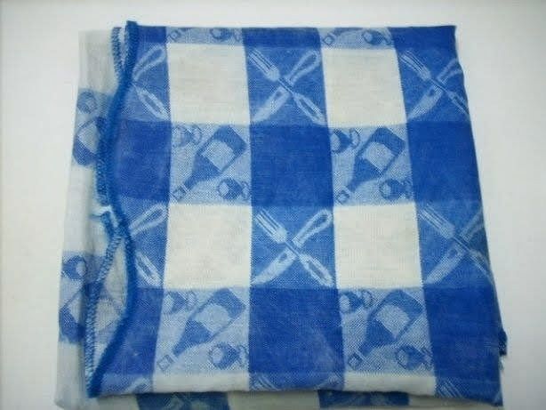Kit cozinha em plástico de cor azul - Bom estado