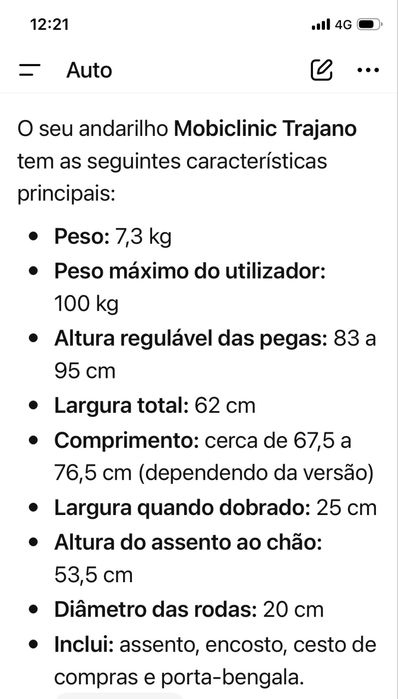 Andarilho para idosos