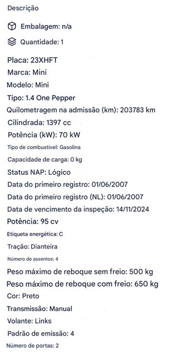Mini Cooper 2007511473211944488961