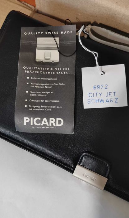 Pasta Executiva Picard City Jet Schwarz - NOVA a Estrear