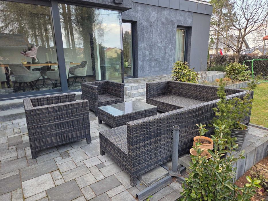 Duży zestaw mebli ogrodowych