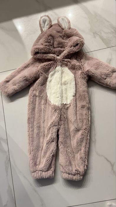 Демісезонний плюшевий комбінезон зайчик Next 12-18 місяців