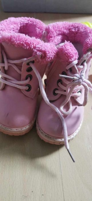 Buty zimowe 22rozowe dziewczece