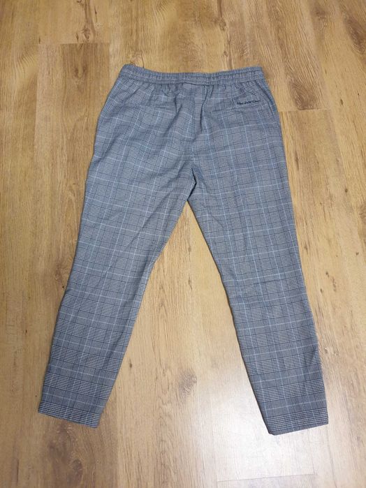 Spodnie Kings Will Dream - szare - kratka  Rozmiar S