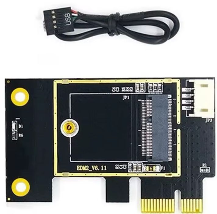 Адаптер m2 FENVI NGFF M.2 A + E Key для NVMe PCI Express SSD Port wifi