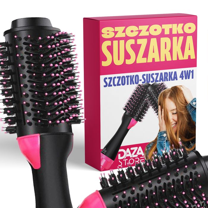 Suszarko-lokówka Szczotka Prostownica Suszarka Do Włosów 4w1 Jonizacja