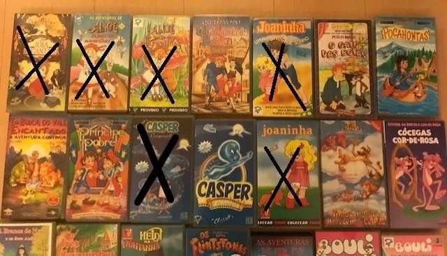 Filmes de Banda Desenhada em VHS