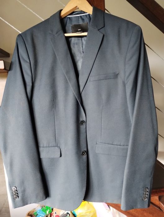 Garnitur męski granatowy H&M