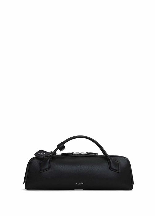 Клатч ALAIA Le Teckel Clutch In Shiny Goatskin Black