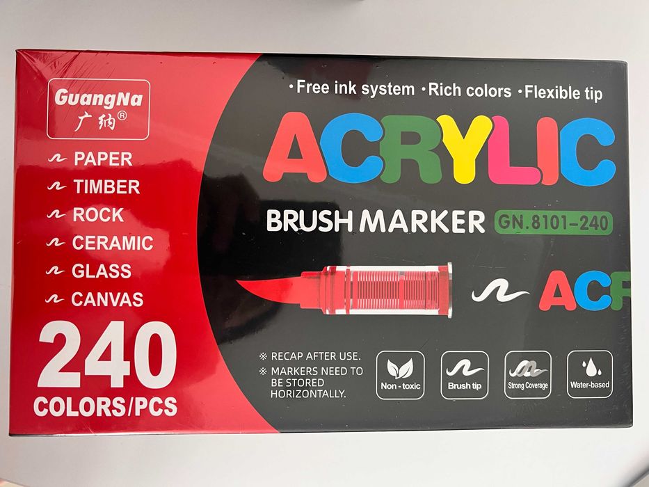 Акрилові маркери GuangNa 120 168 240 Розмальовка