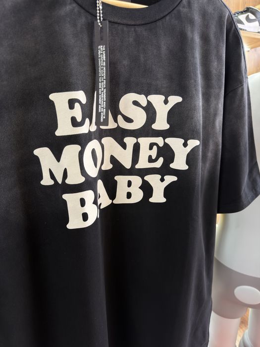 Футболка AMIRI “Easy Money Baby” Faded Black Off White