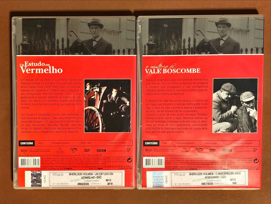 FILME SÉRIE DVD Sherlock Holmes Conan Doyle Holmes Watson