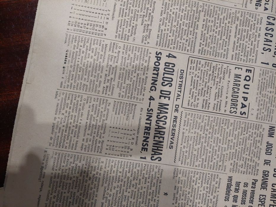 Jornais sporting anos 60