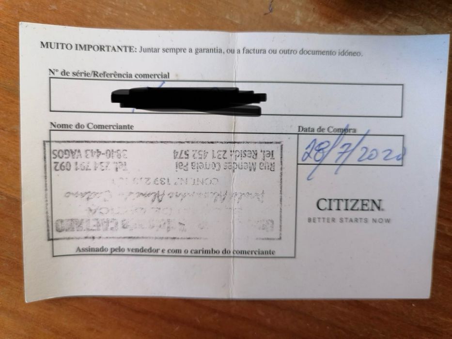 Relógio Masculino Novo em couro castanho