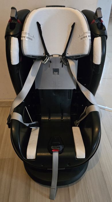 Fotelik Tobi zapinany na pasy. Premium black