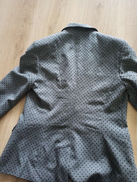 Orsay żakiet damski szary w czarne kropki