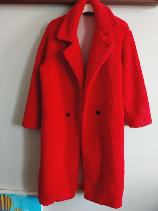 Długi płaszcz mis baranek