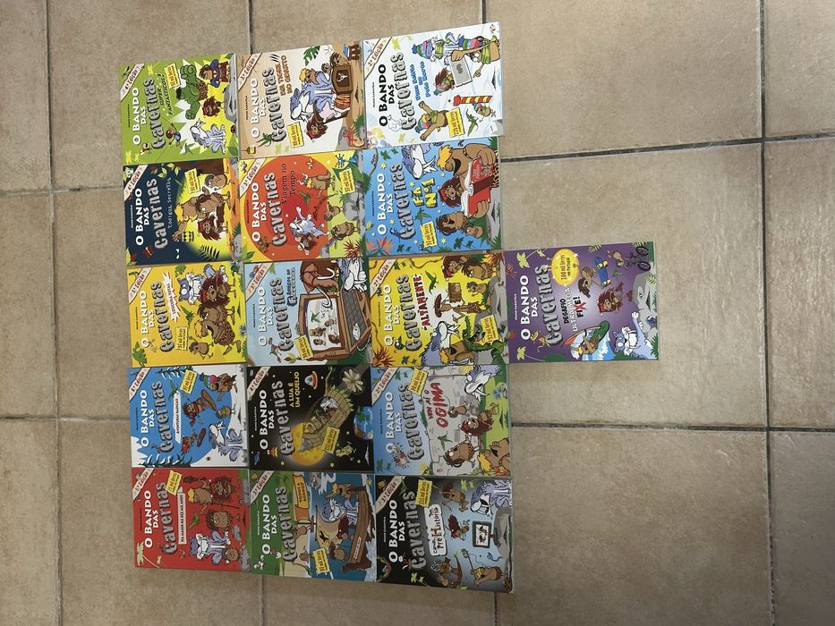 Livros infantis - O bando das cavernas coleçao de 16 livros