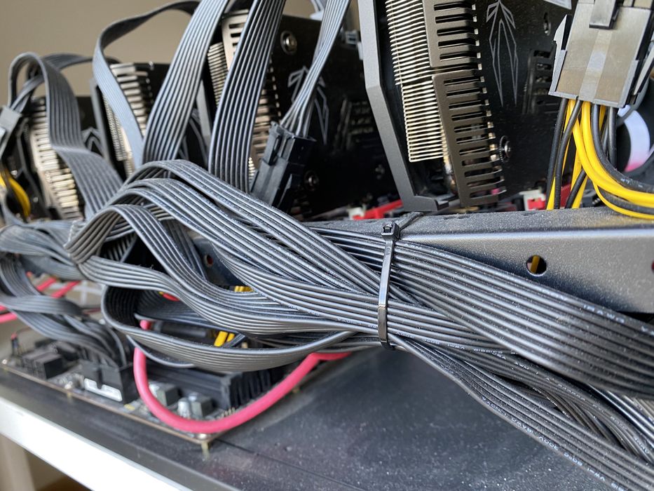Mining Rig: NVIDIA GeForce RTX 3060 Ti Graphics Cards64585472184450124