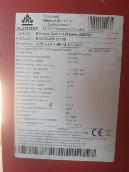 Piec viadrus z podajnikiem na ecogroszek